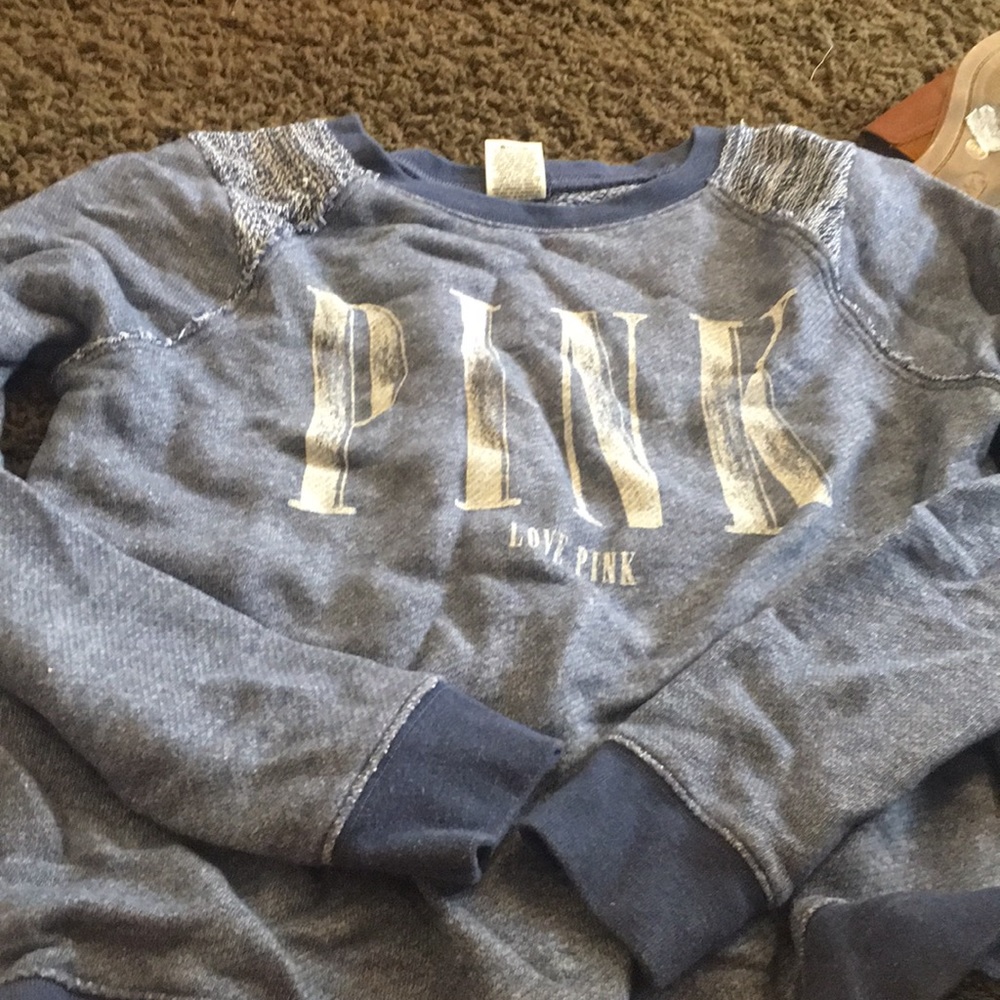 Royal blue PINK crew neck